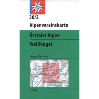 Alpenvereinskarte Ötztaler Alpen, Weißkugel