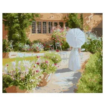 Set školních potřeb Malowanie po numerach - W letnim ogrodzie 40x50cm