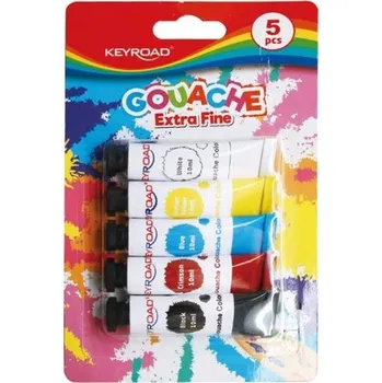 Set školních potřeb Farby tempera 5x10ml 5 kolorów