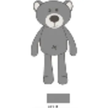 plyšák Miś Tulimy szary 19cm