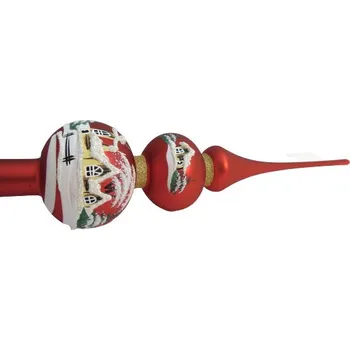 Vánoce Vánoční špička 32cm červený mat