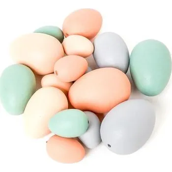 Velikonoční dekorace Vajíčka 16 ks dusty pastel