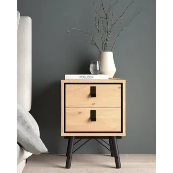 Noční stolek Nábytek PEGAS s.r.o. Noční stolek RAIN 2s, Jackson hickory