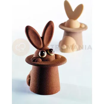 Čokoládová tyčinka Forma na čokoládu - králíček, 100x120x170 mm, 200 g - KT154 | PAVONI, Magic Bunny
