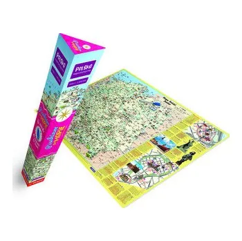 Polska mapa turystyczna dla dzieci PLAKAT