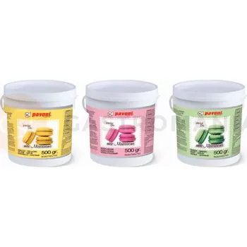 Výroba svíčky Směs pro přípravu makronek - růžová, 500 g | PAVONI, MACARONRA