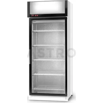 Lednice Chladící skříň jednostranně prosklenná s křídlovými dveřmi, horní agregát, 3 kl., nerezové opláštění, 625x750x2020 mm | RAPA, SCh - S 625