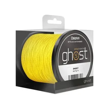 Rybářská šňůra Pletená šňůra Delphin Ghost 4+1 žlutá_600m_0,16mm_8,2kg