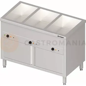 Kuchyňská skříňka Vodní lázeň jednokomorová se samostatnými komorami 2xGN1/1 760x600x850 mm | STALGAST, 982316076