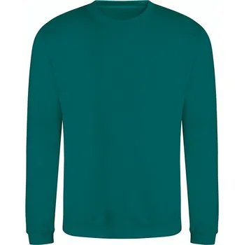 Pánská mikina Měkká bavlněná mikina přes hlavu Just Hoods Barva: zelená nefritová, Velikost: XS JH030