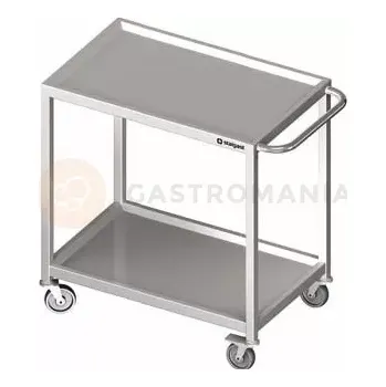 Servírovací stolek Vozík nerezový servírovací dvoupatrový 1100x500x850 mm | STALGAST, 982005100
