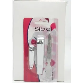 Sibel manikúra set 2ks kleště + 1ks pilník na nehty