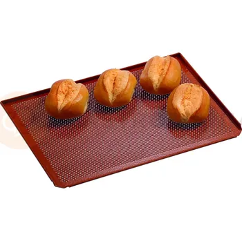 Plech Hlinikový plech na pečení perforovaný 433x333x10 mm se silikonovým povlakem | BARTSCHER, 100407