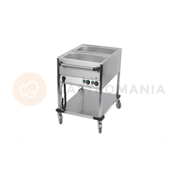 Výdejník vody Vodní lázeň pojízdná dělená 650x900x900 mm | RM GASTRO, BMPK-2-1/1