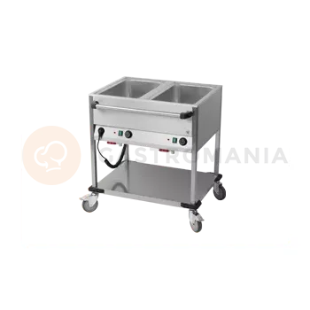 Výdejník vody Vodní lázeň pojízdná dělená 850x700x900 mm | RM GASTRO, BMPD-2-1/1