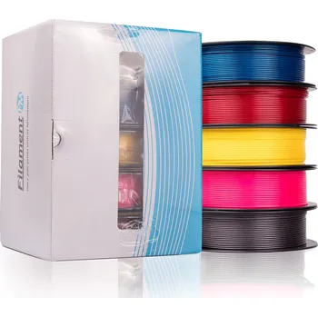 Filament Filament PM PLA Tasty Pack 1,75 mm 5x 300 g modrá/červená/žlutá/růžová/černá