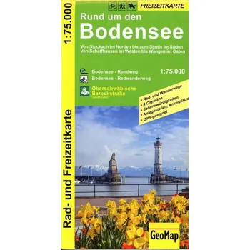 Rund um den Bodensee Rad- und Freizeitkarte - GeoMap