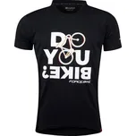 triko FORCE BIKE krátký rukáv, černé Velikost: XXL