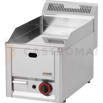 Kuchyňský gril Grilovací deska chromovaná hladká 330x600x290 mm, 4 kW | REDFOX, FTHC-30-GL