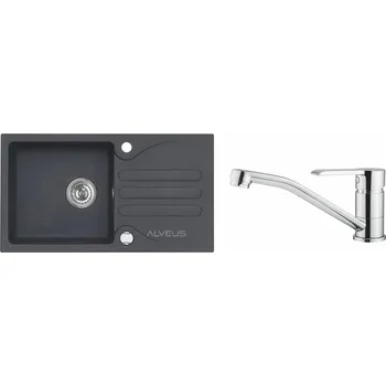 Granitový dřez SET ALVEUS Galapagos 30 - 91+ BATERIE RUTA CHR