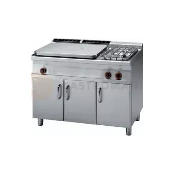 Sporák Sporák tálový plynový s 2 hořáky a se skříňkou 25 kW | RM GASTRO, TP2 712 G/P