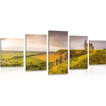 Obraz Dovido 5-dílný obraz starý kostel v Nitře