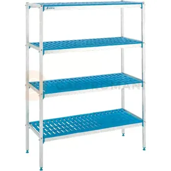 Ložnicová sestava Regál hliníkovo-polyethylenový 3-police 1190x400x1750 mm | ASBER, 19088335