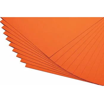 Barevný papír Barevné papíry oranžové - 20 listů A4 - 130g