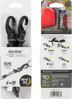 Nite Ize KnotBone Adjustable Bungee nastavitelný gumicuk s karabinou 5 šedý