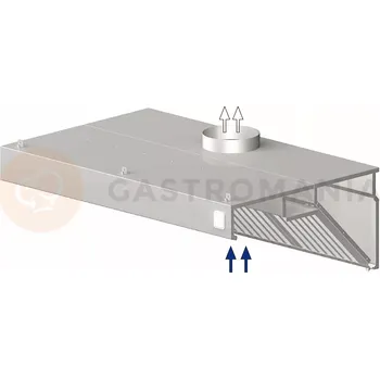 Digestoř Nerezová nástěnná šikmá digestoř 1800x900x450 mm | STALGAST, 9820809180