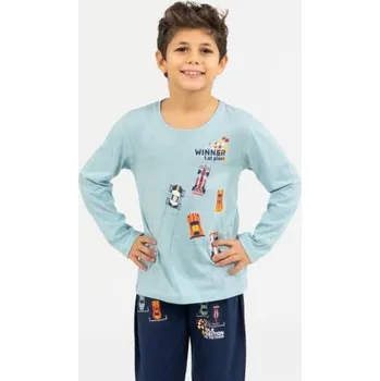 Chlapecké pyžamo Dětské pyžamo dlouhé Vienetta Secret Formule modré modrá 5 -6