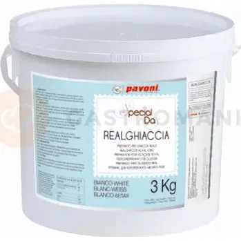 Výroba svíčky Královská glazura v prášku - bílá, 3 kg | PAVONI, REALGHIACCIA