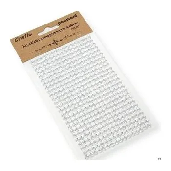 Kryształki samoprzylepne CR-02 srebrne 5mm