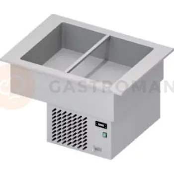 Výdejník vody Chladící vana na saláty 2xGN 1/1, vrchní deska z nerezové oceli, 830x620x510 mm | STALGAST, ST 304