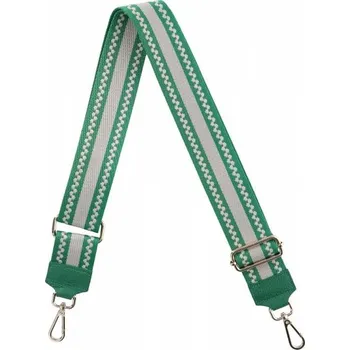 Kabelka Modny Pasek Do Torebki Stripes Mix P0010 Smocza Zieleń/Beżowy