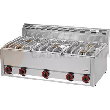 Sporák Plynový sporák 5x4,5 kW | REDFOX, SP-90/5-GLS