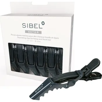 Sibel Gator 6ks klipy do vlasů 11cm, černé