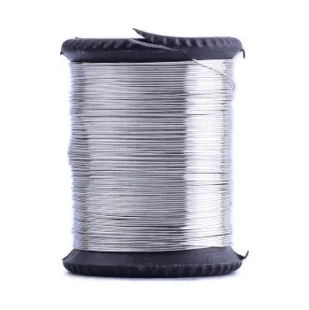 Vázací drát Drát barevný 0,3 mm lakovaný - 8m Barva: stříbrná