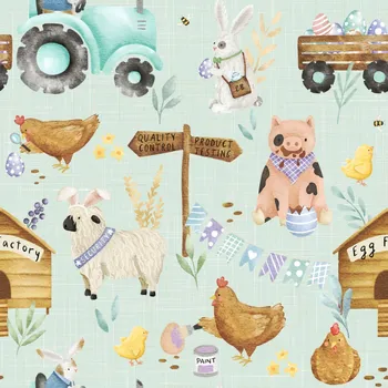 Velikonoční dekorace Velikonoční Farma Materiál: Nepromokavá tkanina