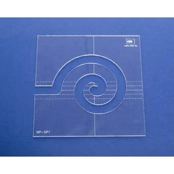 Příslušenství k šicímu stroji Quiltovací pravítko tvar spirála malá 3 inch NP-SP1