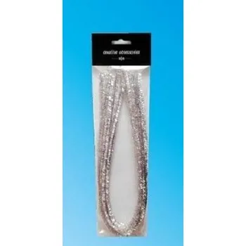 Set školních potřeb Druty chenille srebrne 9mmx50cm 10szt