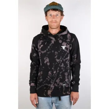 Pánská mikina FALLEN mikina - Acid Wash Hoodie Black (Tie Dye) (BLACK) velikost: M