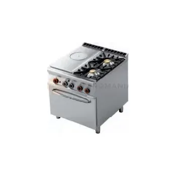 Sporák Sporák tálový plynový s 2 hořáky a plynovou troubou GN 2/1 RM 900 | RM GASTRO, TPF2 98 G