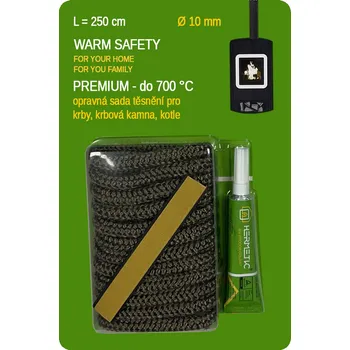 Opravná sada těsnění Premium - čedičová šňůra - 10 mm