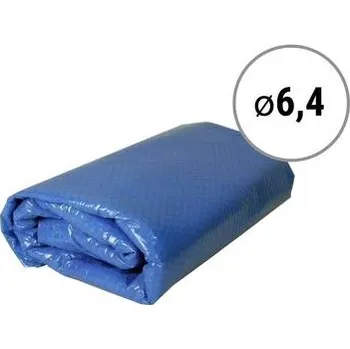 bazénová plachta Solární plachta modrá na bazén o průměru 6,4m