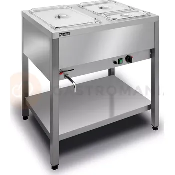 Výdejník vody Volněstojící vodní lázeň, 2x GN 1/1 200 mm | LOZAMET, BWW.2GN