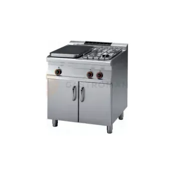 Sporák Sporák tálový plynový s 2 hořáky a se skříňkou 20 kW | RM GASTRO, TP2 78 G/P