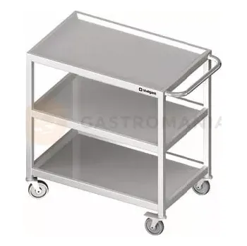 Servírovací stolek Vozík nerezový servírovací třípatrový 1100x600x850 mm | STALGAST, 982016110