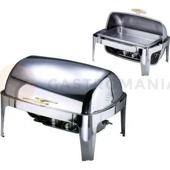 Gymnastika Chafing Rolltop Gold GN 1/1 na pastu + elektrická vložka | CONTACTO, 7076/763