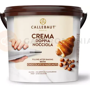 Potravina Krém na plnění, 18% lískový oříšek Crema Doppia Nocciola, kbelík 5 kg | CALLEBAUT, FNN-S1835-37C